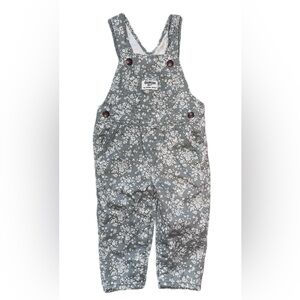 OshKosh B'gosh Kids Overalls in Green with White Floral